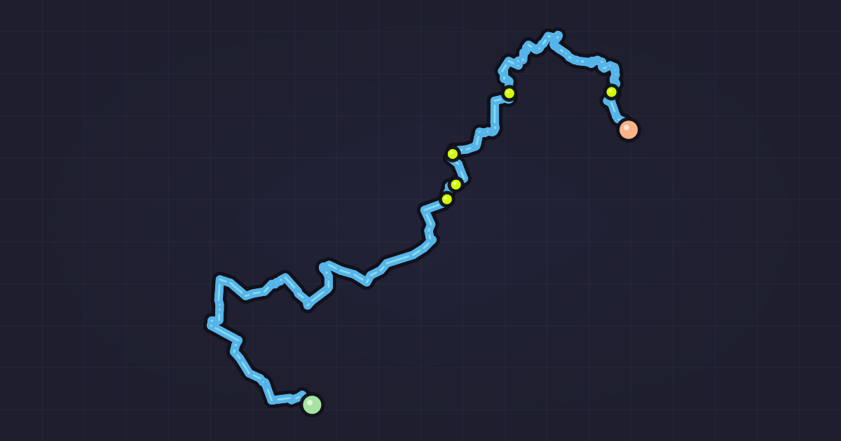 Map of roast coffee Ride
