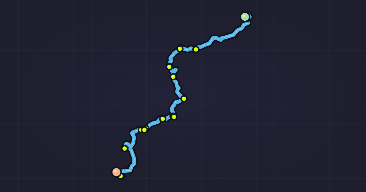 Map of cycling route Езярышча-Обаль (Дрэтунь v.2026)